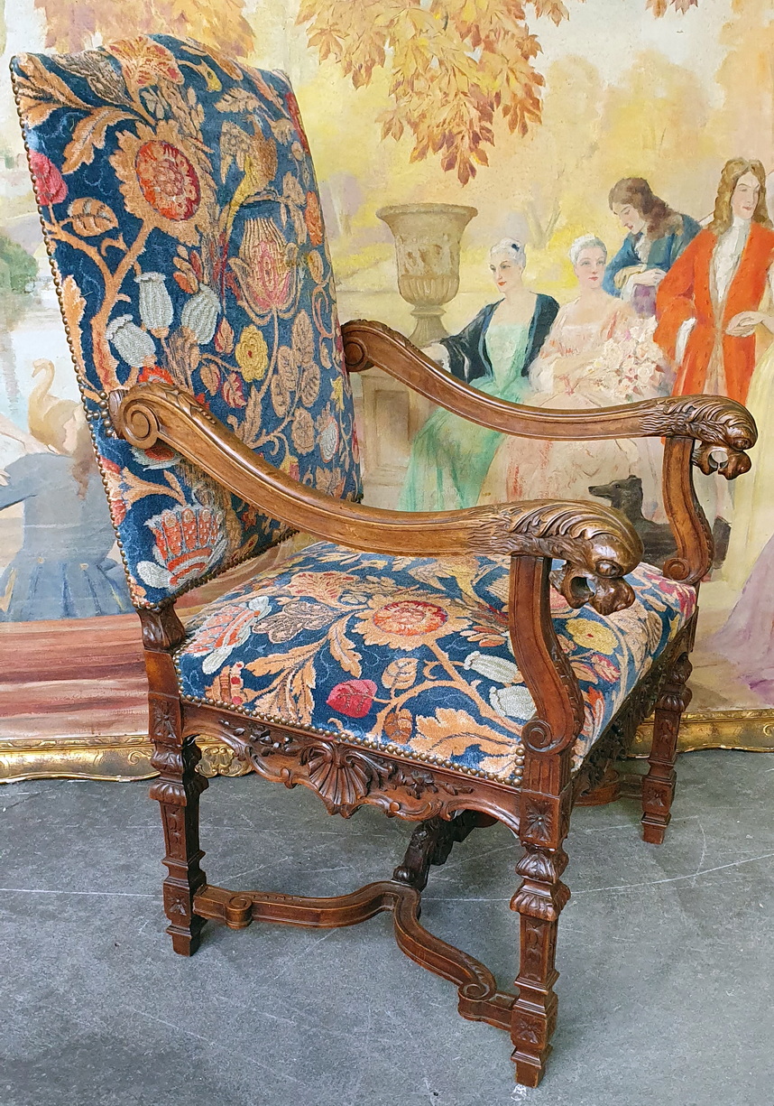 A French Regence Library Armchair
